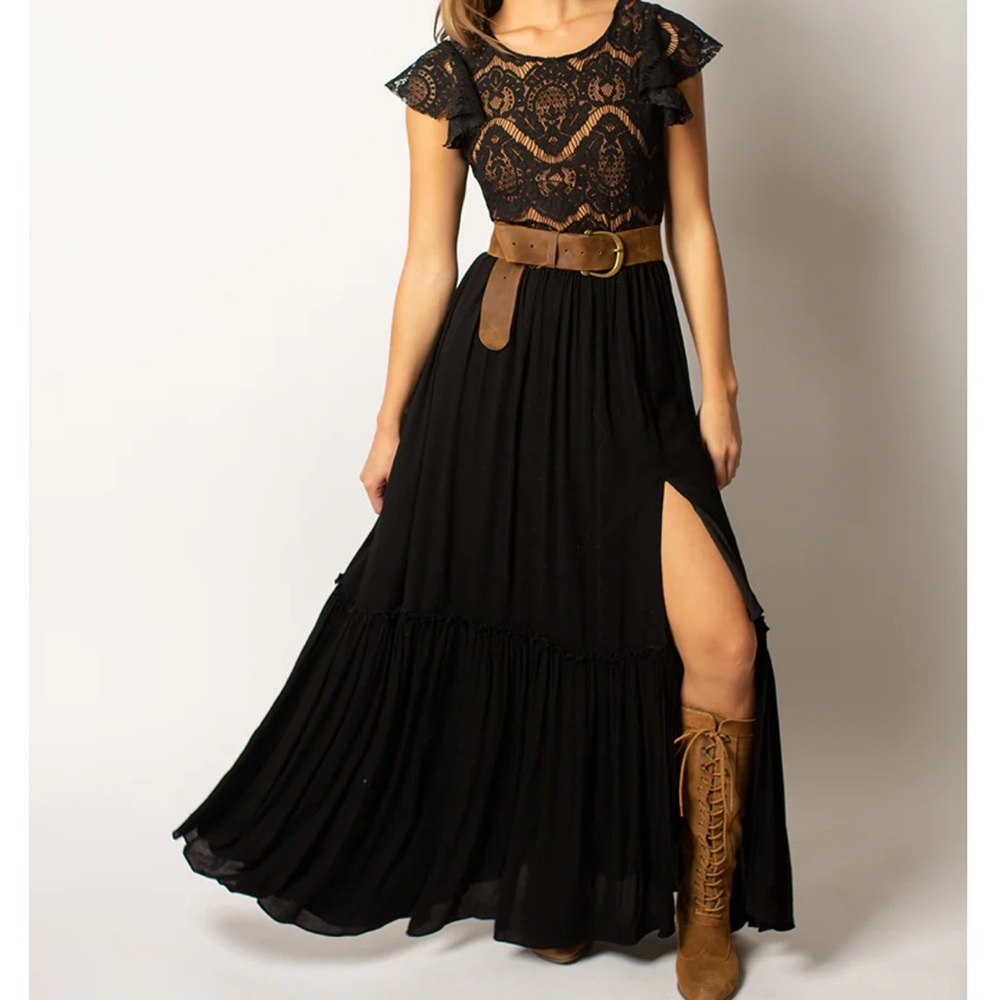 Joyfolie(boutique) MACIENNE DRESS IN BLACK Size XL fits 12-16 Worn Once